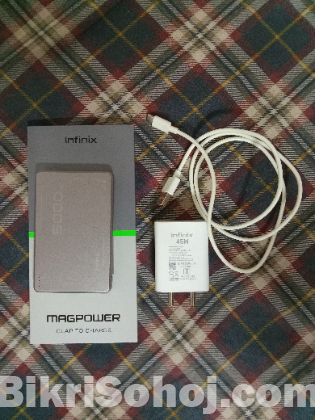 infinix Mag safe wireless power bank and charger